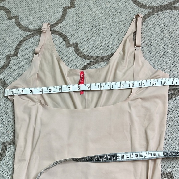 SPANX Shapewear 10021P Thinstincts Open-Bust Mid-Thigh Bodysuit Nude size 2X - Picture 9 of 15